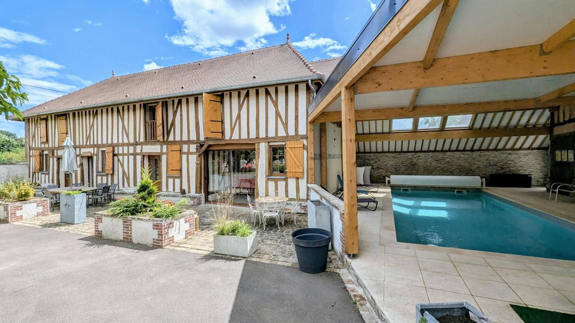 Maison Calme 14 Personnes, Piscine, Jardin Et Parking Buchères Extérieur photo